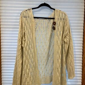 Women's Cream Knit Sweater